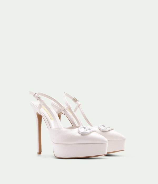 Carmielle White Saten