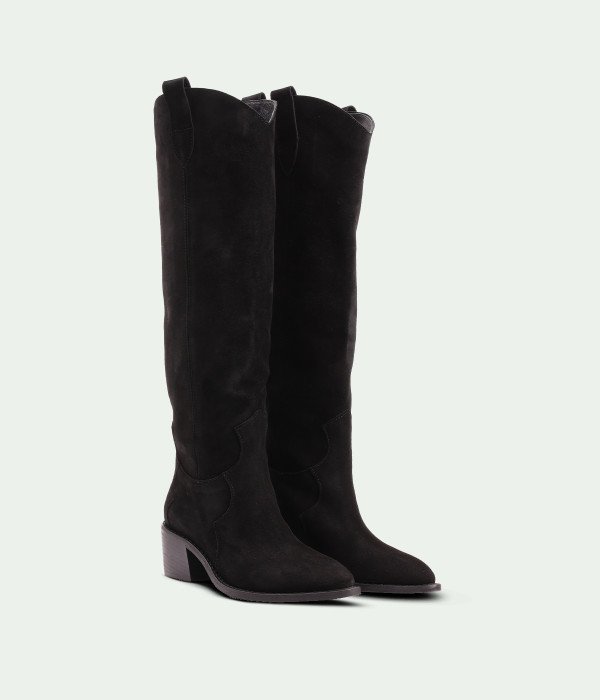 Morvello Black Suede