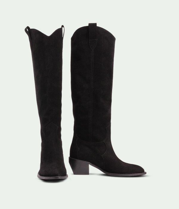 Morvello Black Suede