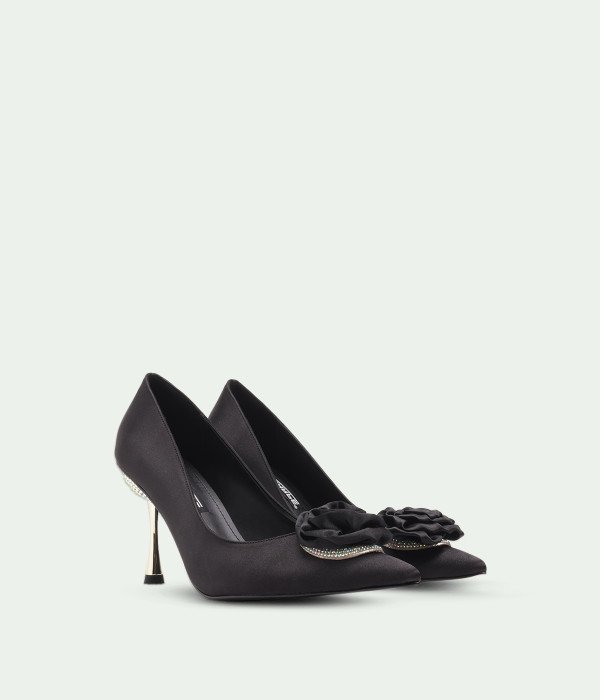 Vellorine Black Saten