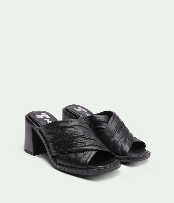 Sling back Black