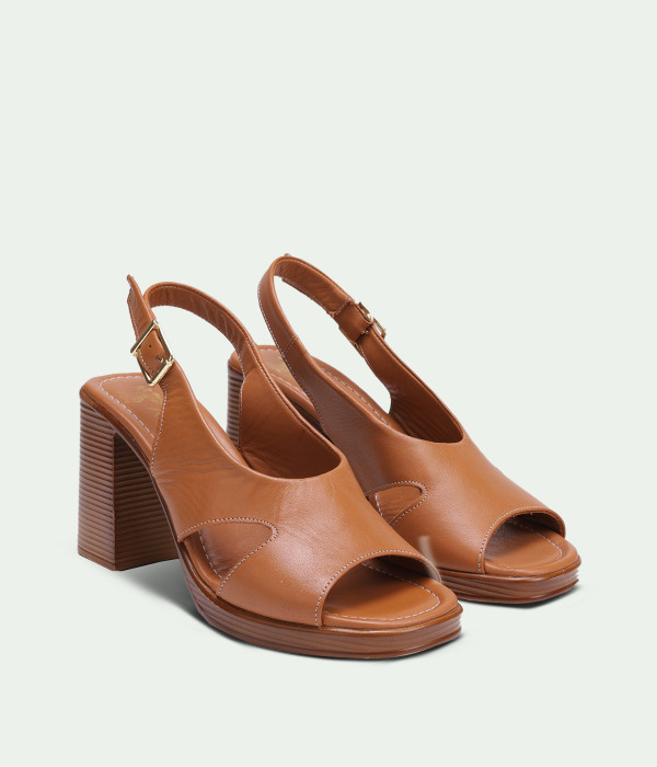 Embellished Sandals Brown