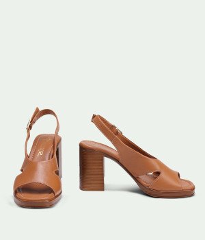 Embellished Sandals Brown